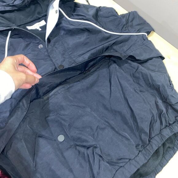 FRAME
Recycled Nylon Anorak Jacket Black windbreaker - Picture 9 of 10